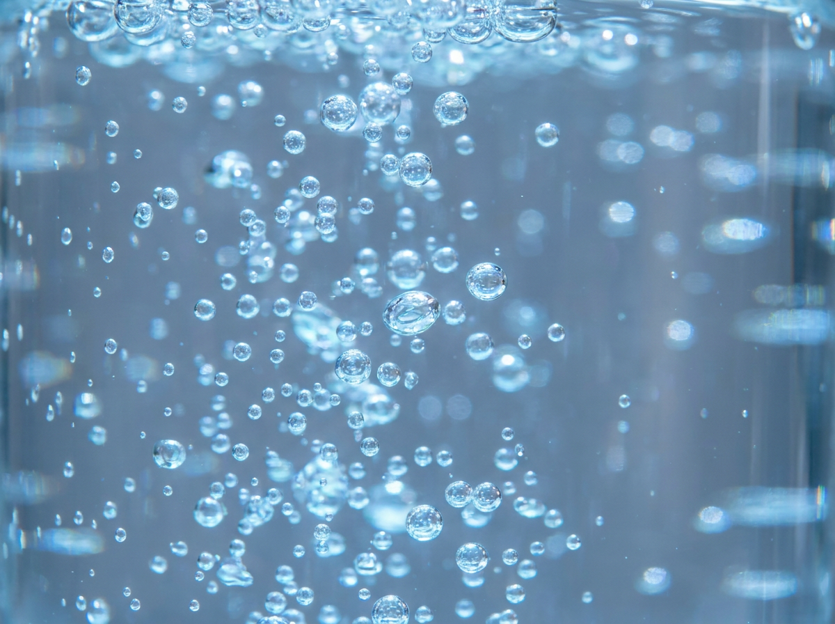 Molekularer Wasserstoff - Mikrobläschen im Wasser